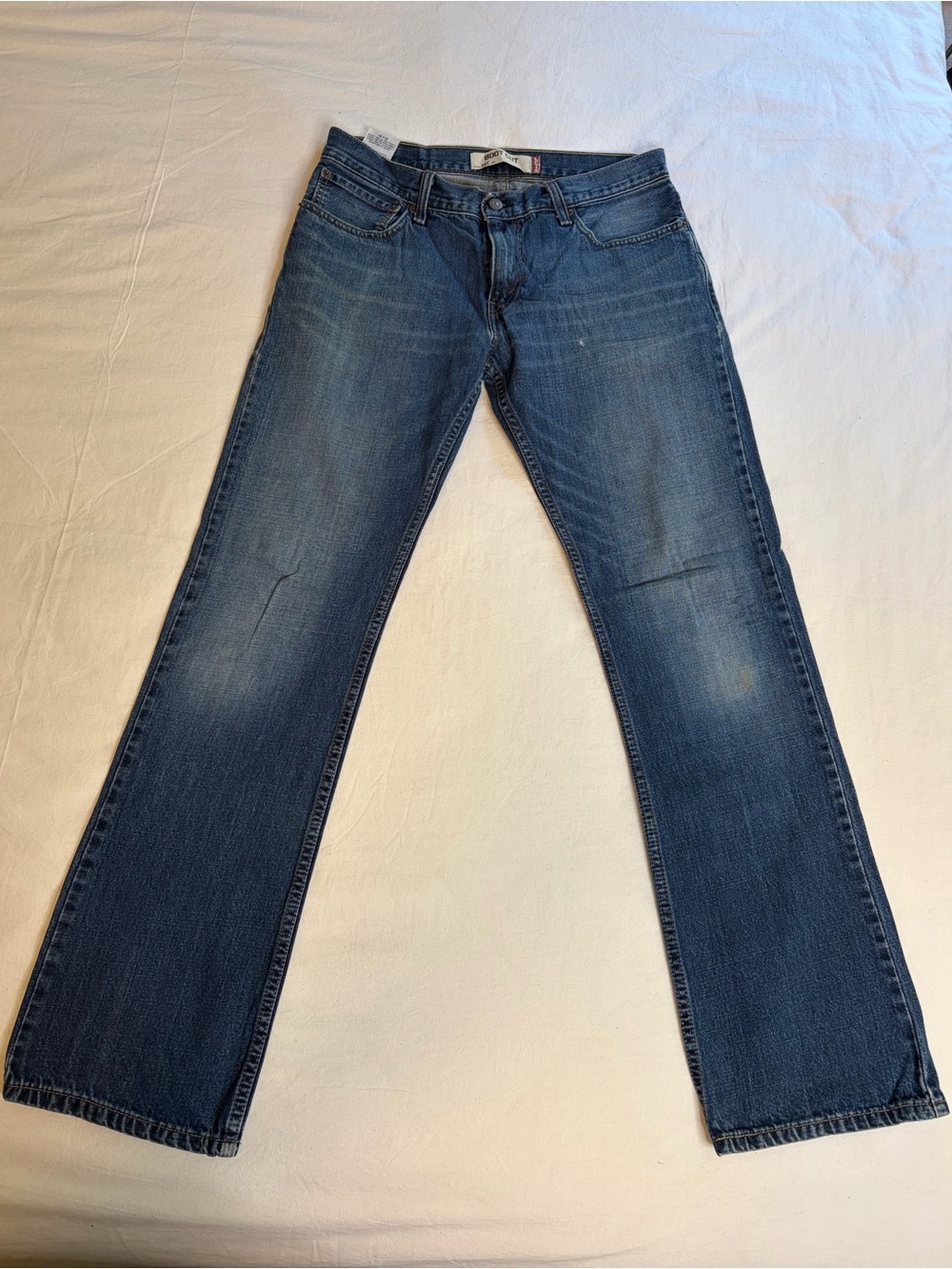 527 Levi's Men's Bootcut Jeans in Blue Denim 34W
